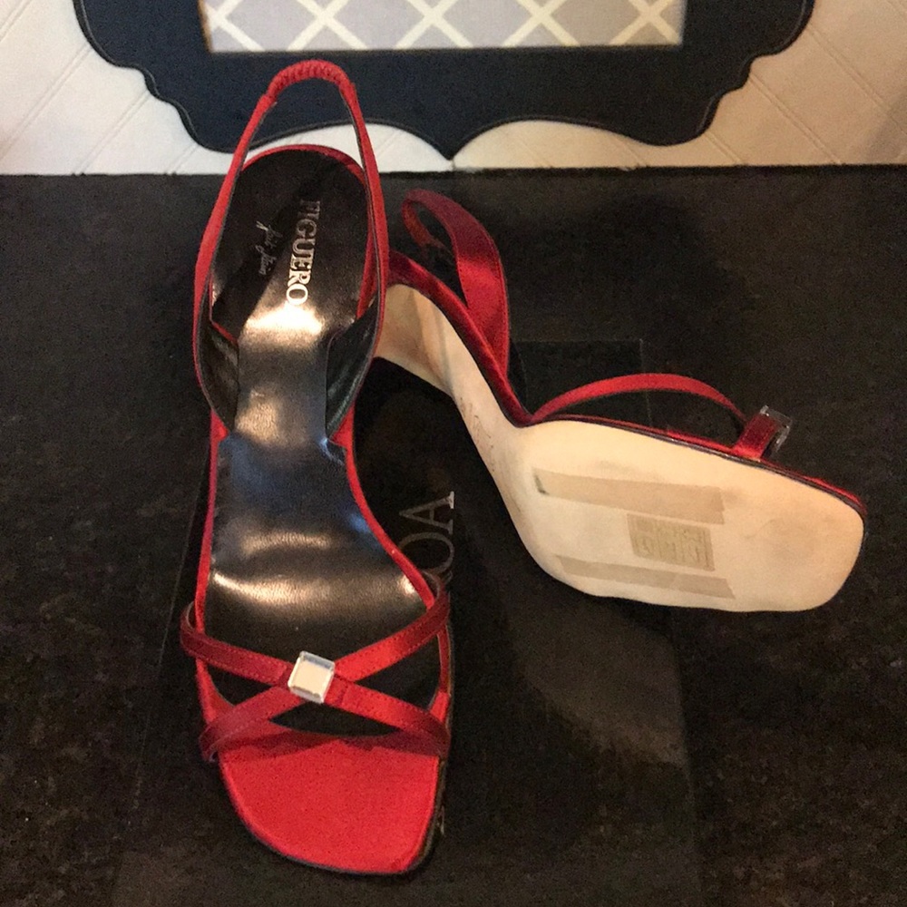 Figuero strappy slingback evening shoe